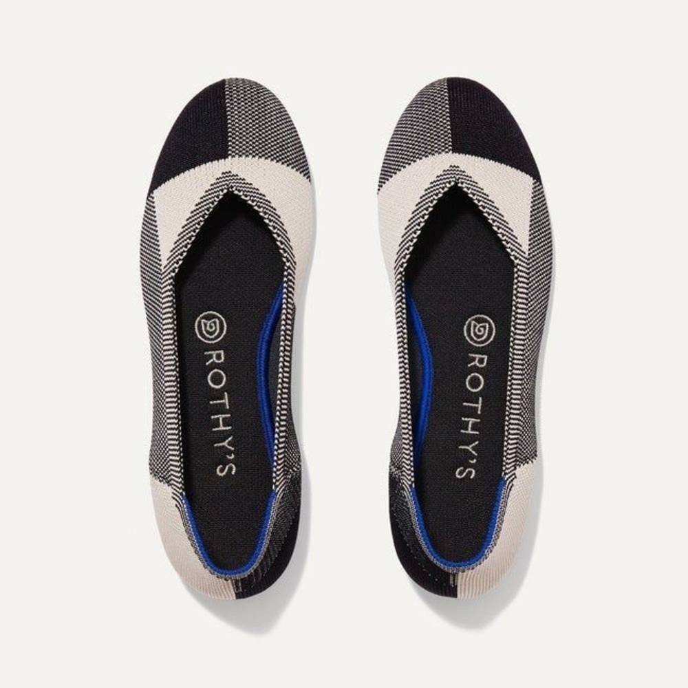 Rothy’s Flats in Black Cap Toe